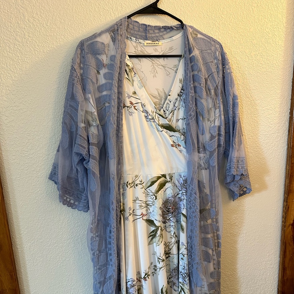 Dress with matching kimono